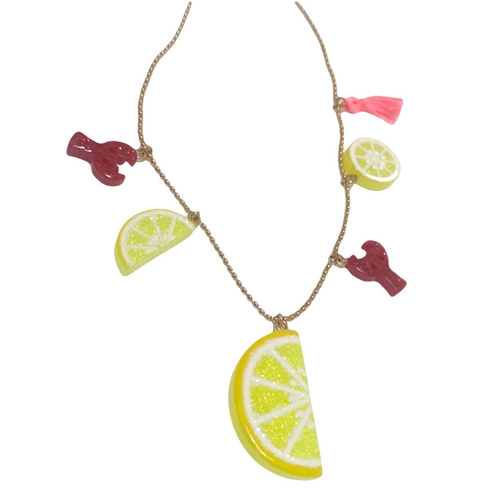 J. Crew | Crewcuts Lemon & Lobster Necklace NWT
